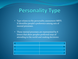 Personality Type