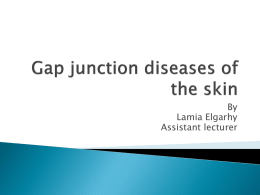 Gap junction diseases of the skin