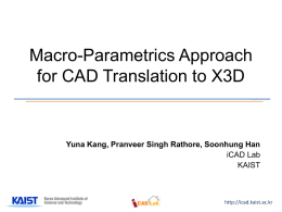 Macro-Parametrics Approach for CAD Translation to X3D