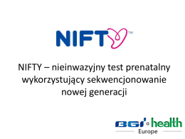 NIFTY * nieinwazyjny test prenatalny wykorzystuj*cy - Gyn-Care