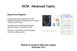 DCM - Translational Neuromodeling Unit