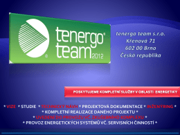 Tenergo team s.r.o. - Mini kogenerace, stanice bio plyna atd.