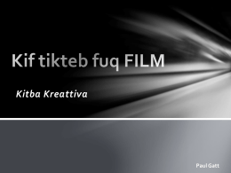 Kitba fuq Film - il-malti