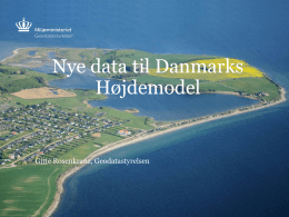 Ny data til Danmarks Højdemodel DHM