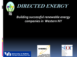 Directed Energy - Business Incubator Association of New York State