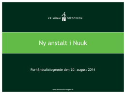 Ny anstalt i Nuuk