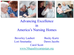 Advancing Excellence Overview for LTC Ombudsman