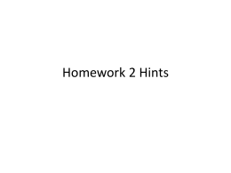 Homework Tips