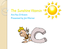 The Sunshine Vitamin by Chandler Jones