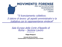 licenziamento collettivo