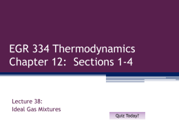 Ideal Gas Mixtures