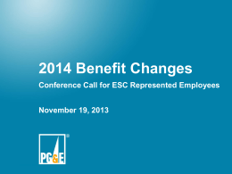 Please Click on this link for the Power Point Presentation for the