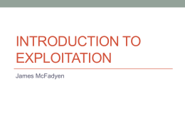 Exploit Development slides