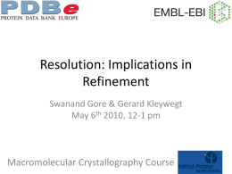 Resolution and Refinement