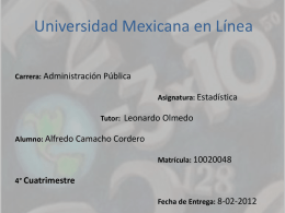 Diapositiva 1 - Universidad Mexicana en Línea