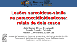 Lesões sarcoidose-símile na paracoccidioidomicose