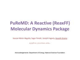 Large-Scale Reactive Molecular Dynamics