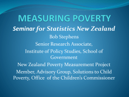 MEASURING POVERTY