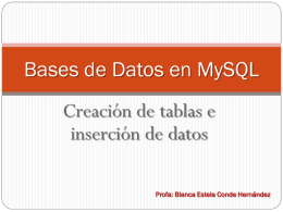 Bases de Datos en MySQL