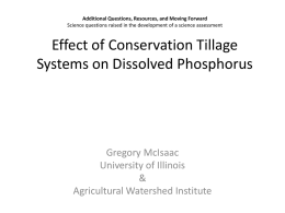 Greg McIsaac, University of Illinois, Urbana‐Champaign