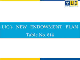 lic new endowment plan – 814