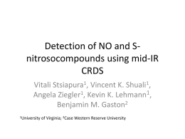 Detection of NO and S-nitrosocompounds using mid