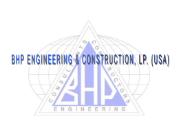 Water & Wastewater Presentation - BHP Engineering & Construction