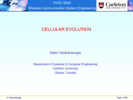 Cellular Evolution - Department of Systems and Computer