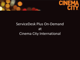 Cinema City International N.V. Investor presentation, June 2012