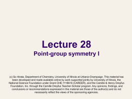 powerpoint - School of Chemical Sciences
