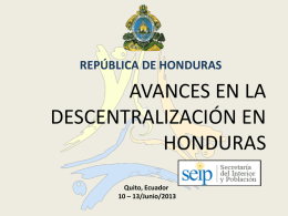 ley de descentralizaci&oacute;n territorial para el desarrollo