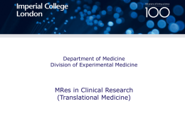 MREs in Clinical Research