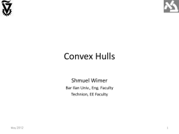 Convex Hulls