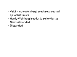 Hardy-Weinbergi tasakaal