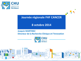 DRCI MATINEZ CHU - Fédération Hospitalière de France (FHF)