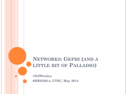 Networks: Gephi (and a little bit of Palladio)