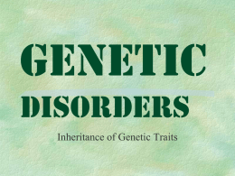 Genetic Disorders - armstrong