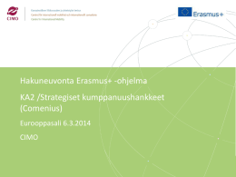 Erasmus+ -yleiskalvot
