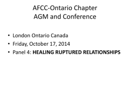Questions - AFCC Ontario
