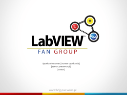 LVFG - Szablon Prezentacji - LabVIEW Fan Group