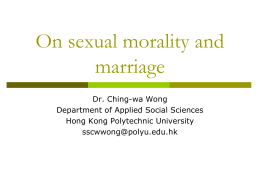 Discussion on sexual morality and marriage