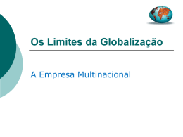 Os Limites da Globaliza&ccedil;&atilde;o