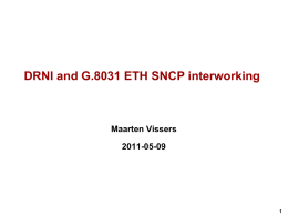 DRNI and G.8031 ETH SNCP interworking