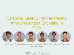 Enabling Layer-2 Pathlet Tracing through Context Encoding in