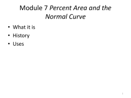 The Normal Curve