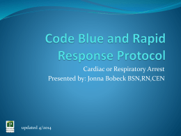 Code Blue and Rapid Response Protocol