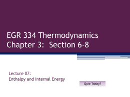 Lecture 07: Enthalpy