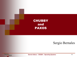 chubby and paxos