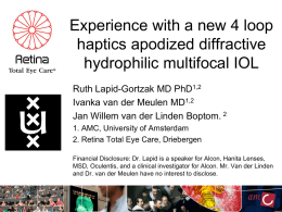 Experience with a new 4 loop haptics apodized