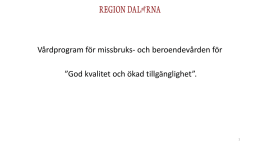 Vårdprogram - Region Dalarna